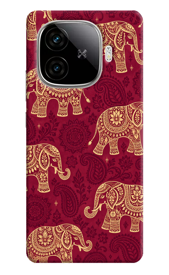 Maroon Elephant iQOO Neo 10R 5G Hard Case Back Cover by Casekaro