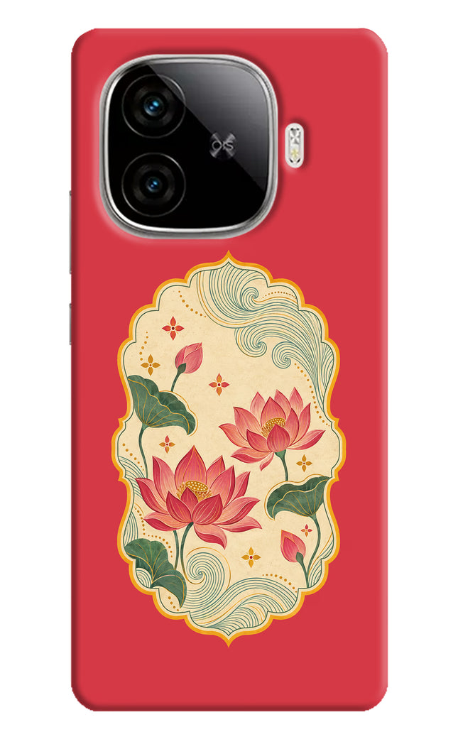 Pink Lotus iQOO Neo 10R 5G Hard Case Back Cover by Casekaro