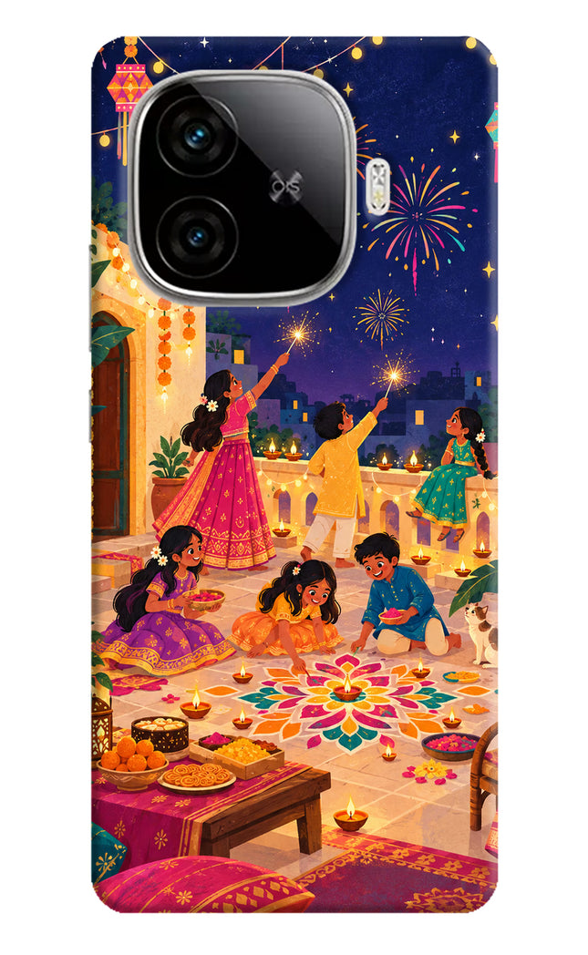 Diwali Night iQOO Neo 10R 5G Hard Case Back Cover by Casekaro