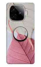White Pink Leaf iQOO Neo 10R 5G Pop Case by Casekaro