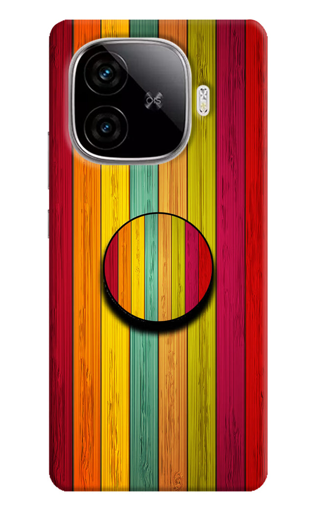 Multicolor Wooden iQOO Neo 10R 5G Pop Case by Casekaro