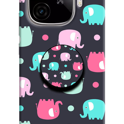 Baby Elephants iQOO Neo 10R 5G Pop Case by Casekaro