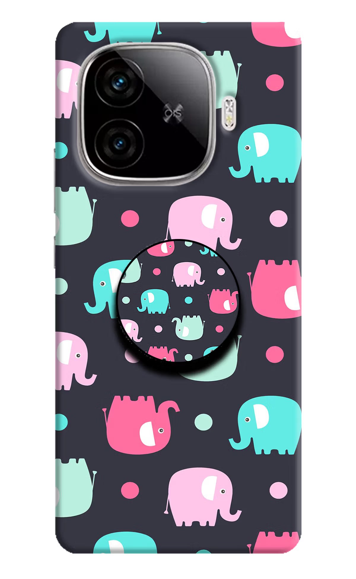 Baby Elephants iQOO Neo 10R 5G Pop Case by Casekaro