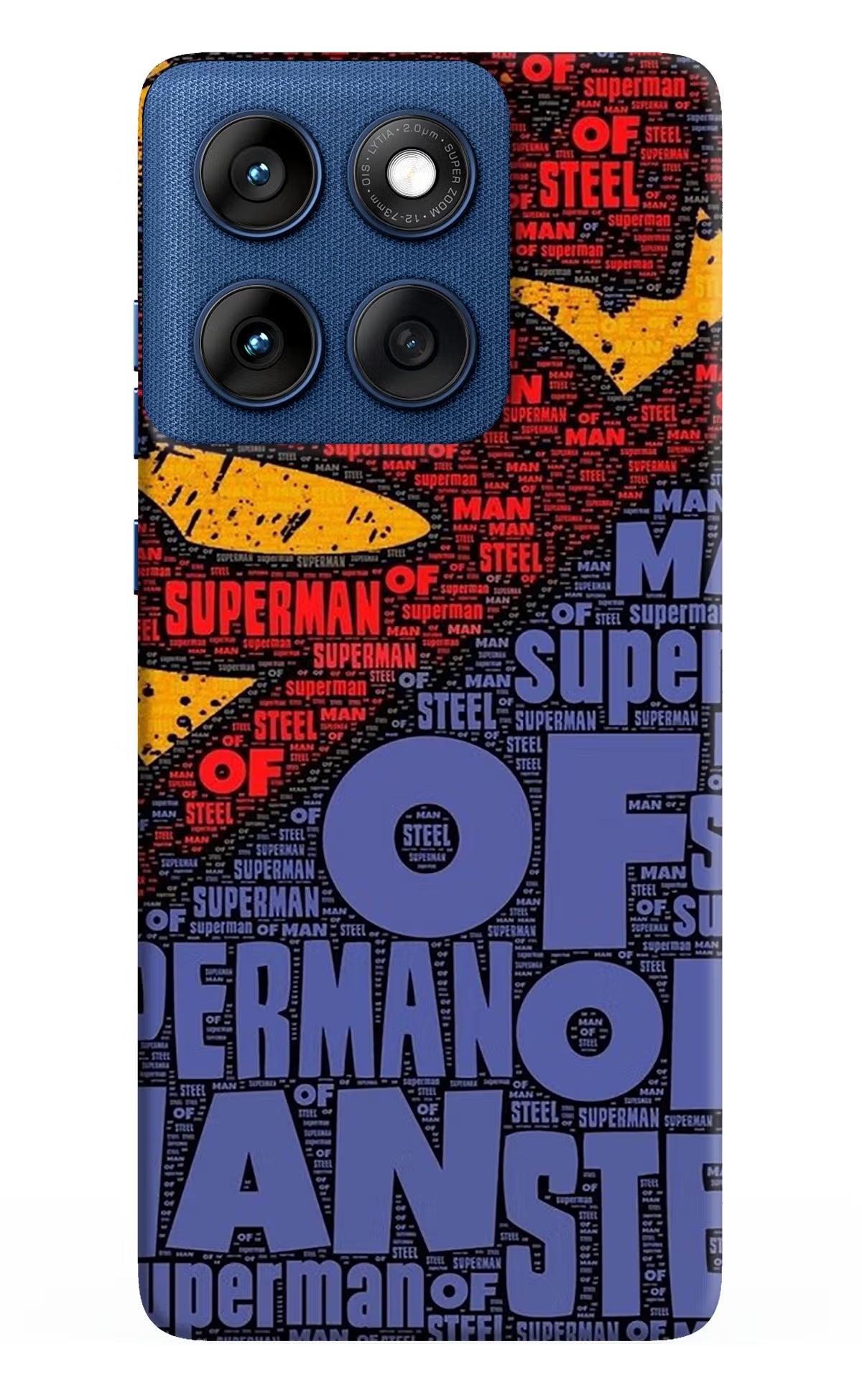 Superman Moto Edge 60 Hard Case Back Cover by Casekaro