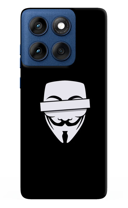 Anonymous Face Moto Edge 60 Hard Case Back Cover by Casekaro
