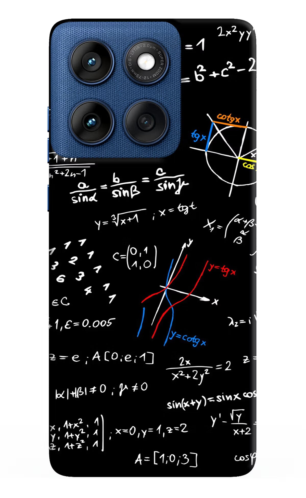 Mathematics Formula Moto Edge 60 Hard Case Back Cover by Casekaro