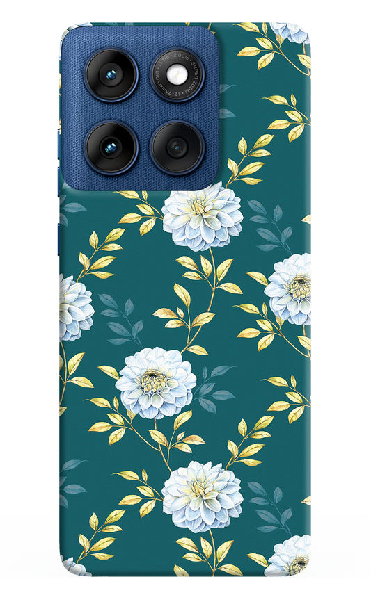 Flowers Moto Edge 60 Hard Case Back Cover by Casekaro