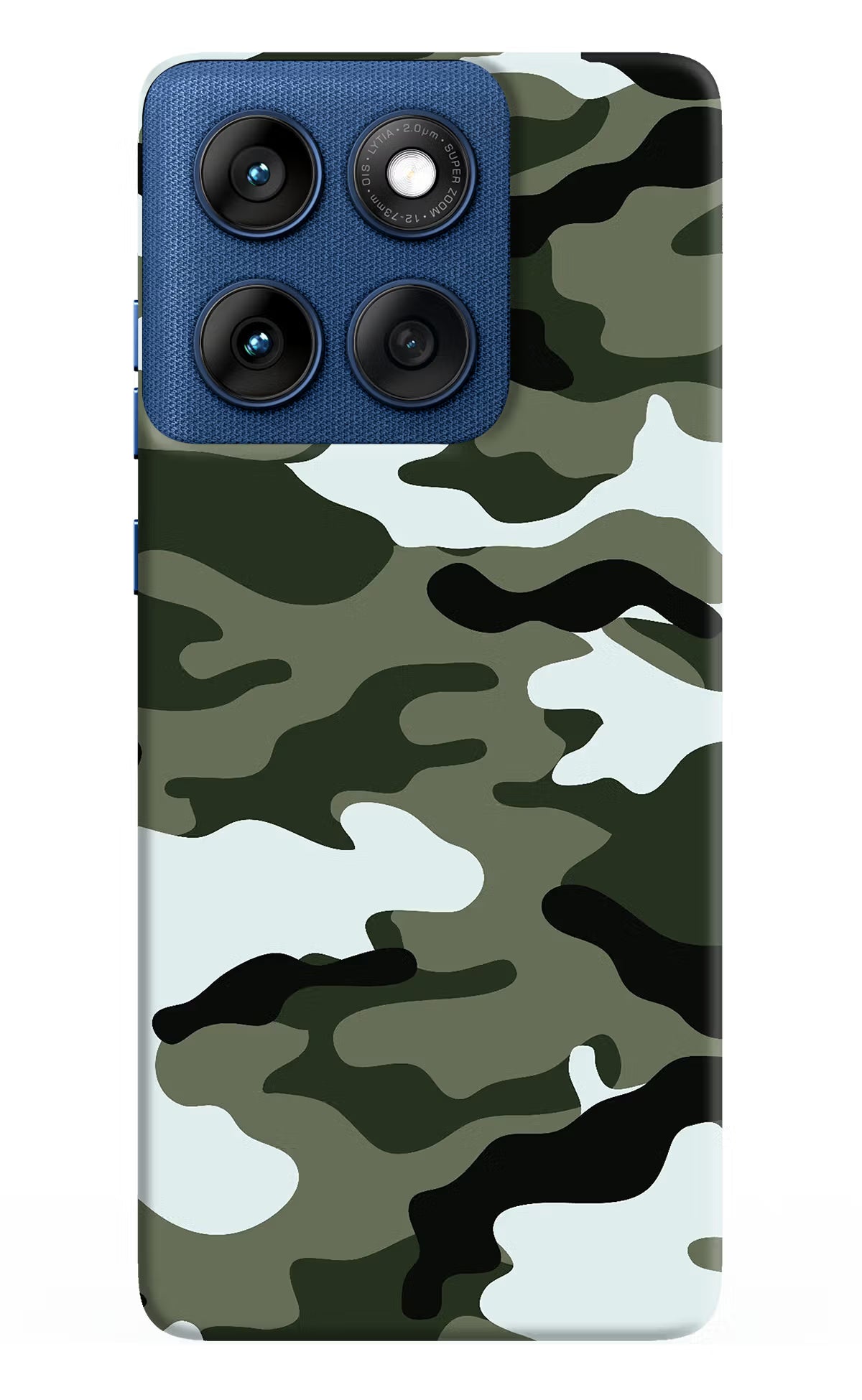 Camouflage Moto Edge 60 Hard Case Back Cover by Casekaro