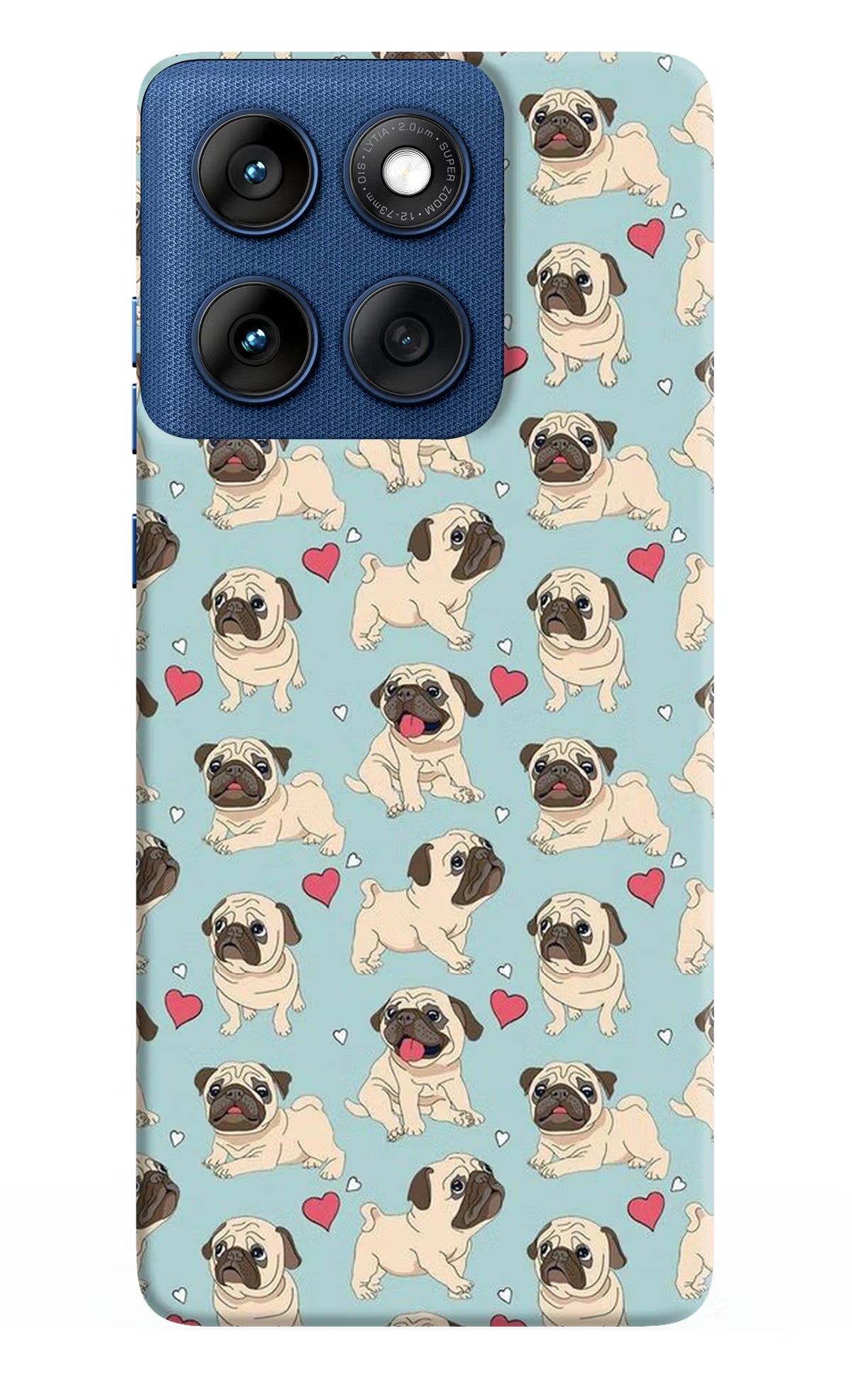 Pug Dog Moto Edge 60 Hard Case Back Cover by Casekaro