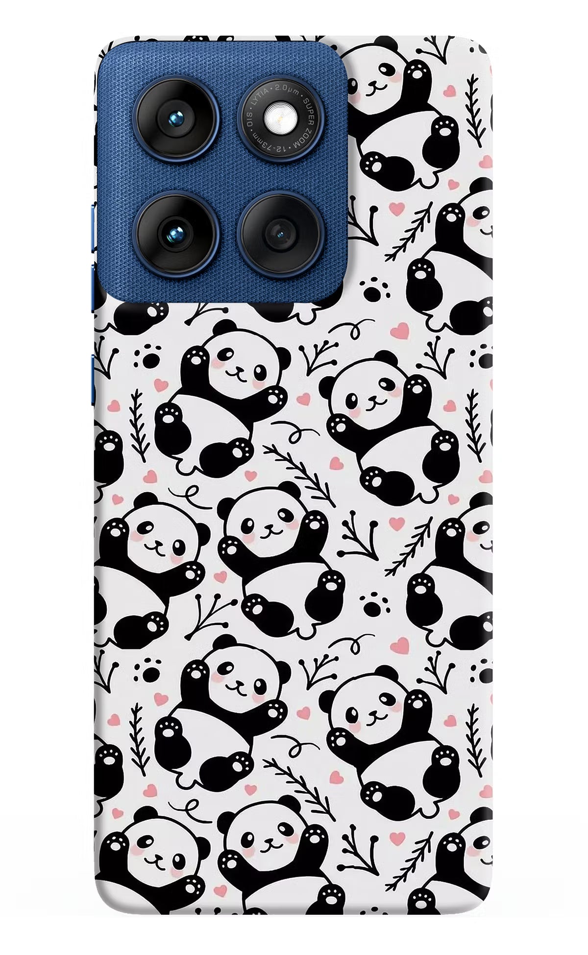 Cute Panda Moto Edge 60 Hard Case Back Cover by Casekaro
