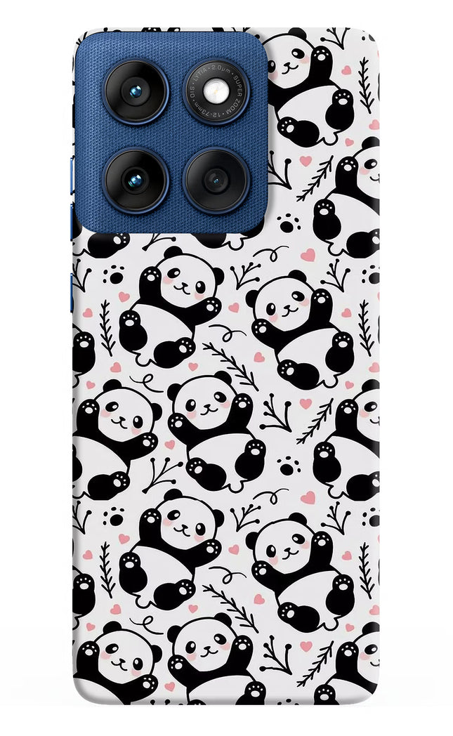 Cute Panda Moto Edge 60 Hard Case Back Cover by Casekaro