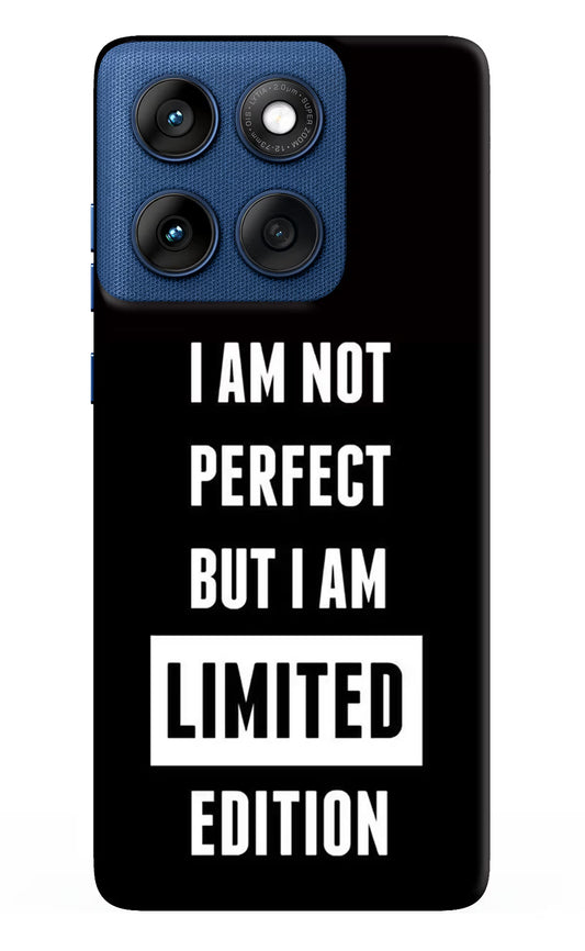 I Am Not Perfect But I Am Limited Edition Moto Edge 60 Hard Case Back Cover by Casekaro