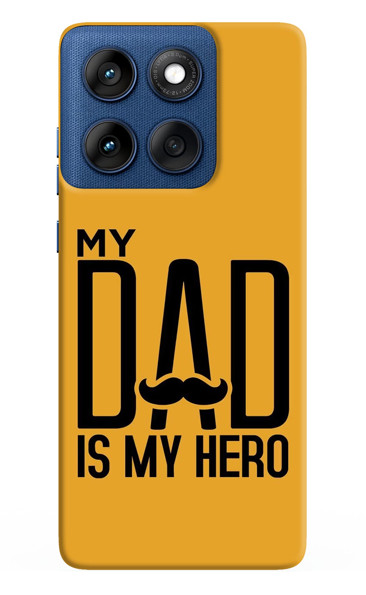 My Dad Is My Hero Moto Edge 60 Hard Case Back Cover by Casekaro