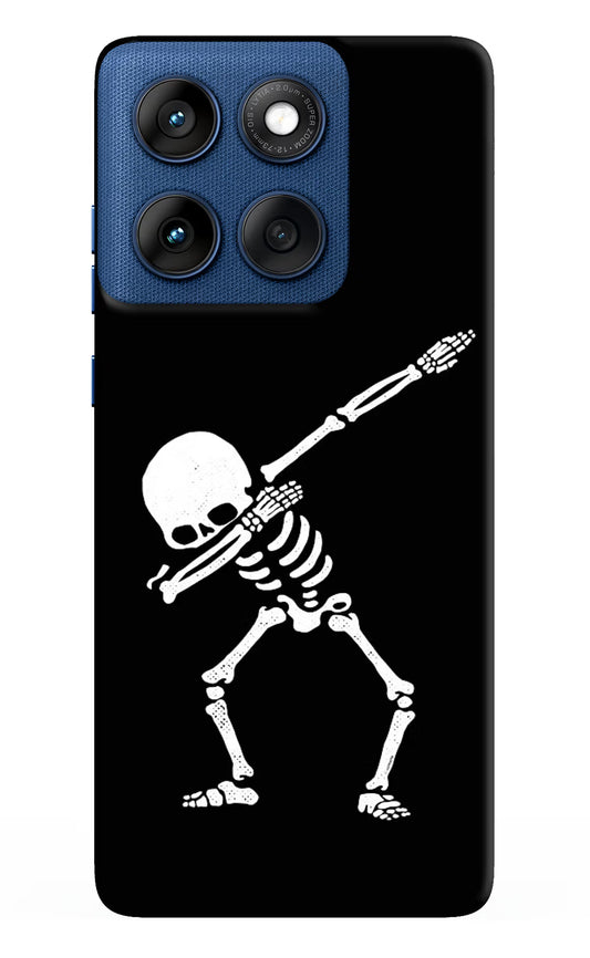 Dabbing Skeleton Art Moto Edge 60 Hard Case Back Cover by Casekaro