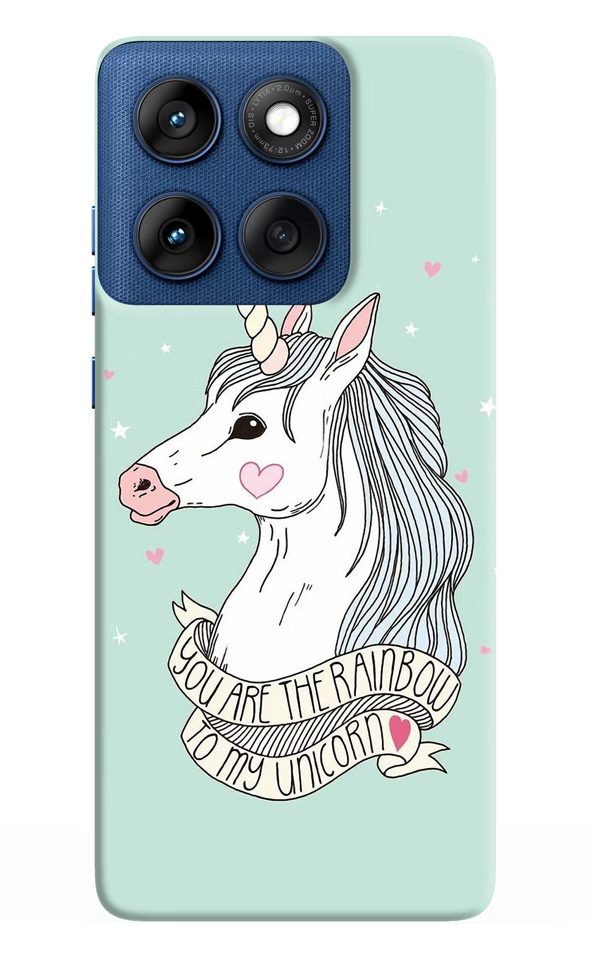 Unicorn Wallpaper Moto Edge 60 Hard Case Back Cover by Casekaro