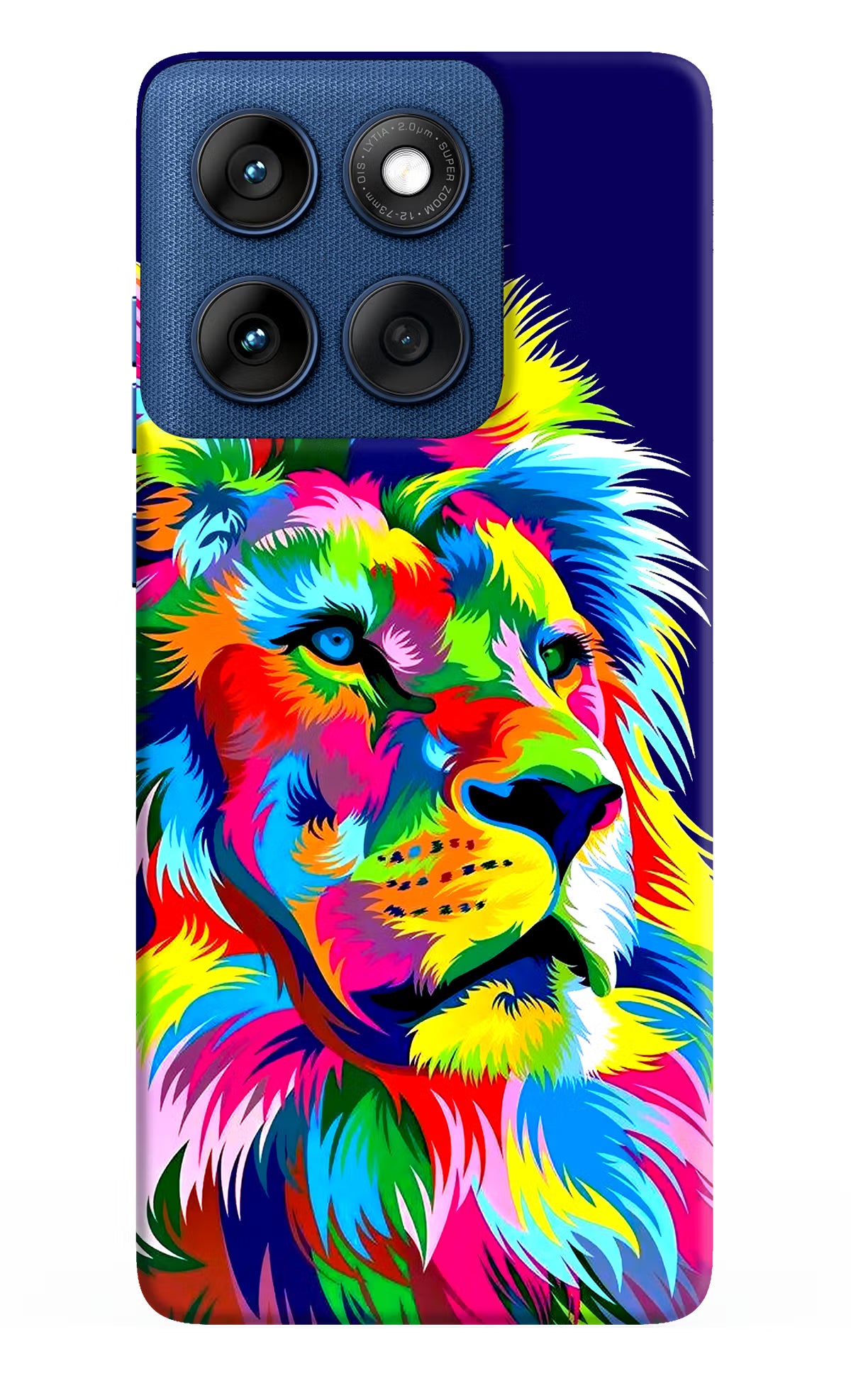 Vector Art Lion Moto Edge 60 Hard Case Back Cover by Casekaro