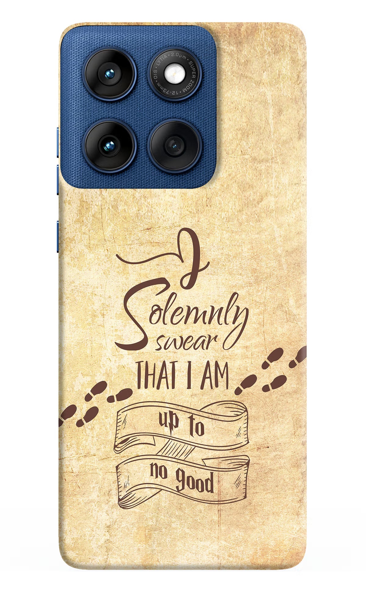 I Solemnly swear that i up to no good Moto Edge 60 Hard Case Back Cover by Casekaro