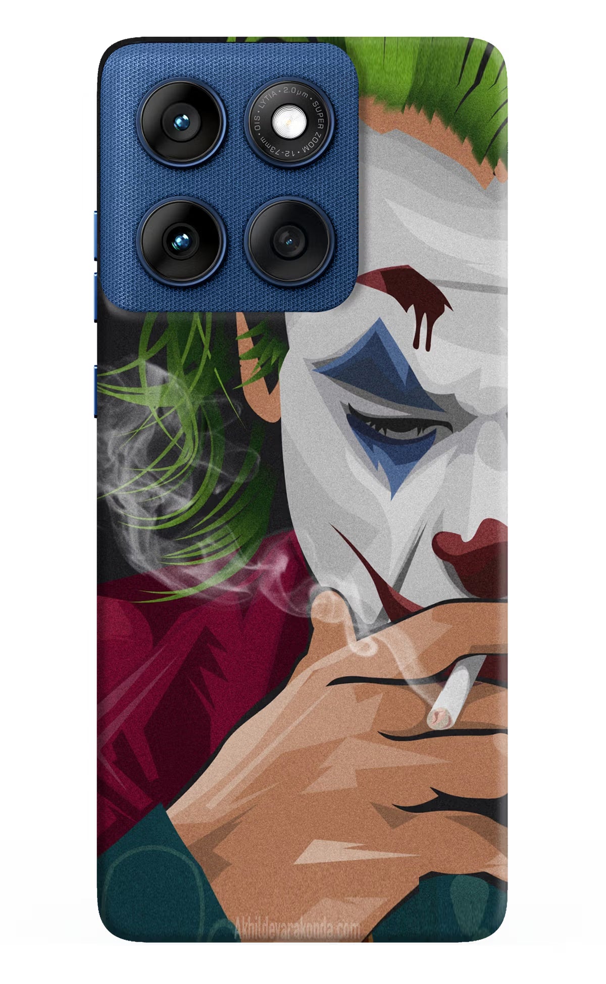 Joker Smoking Moto Edge 60 Hard Case Back Cover by Casekaro