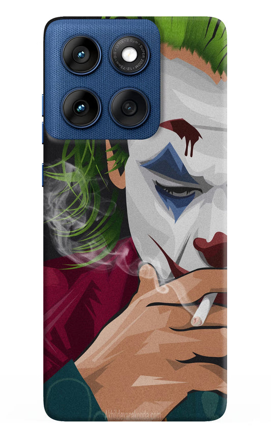 Joker Smoking Moto Edge 60 Hard Case Back Cover by Casekaro