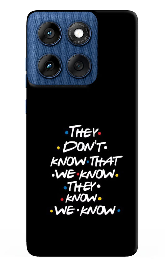 FRIENDS Dialogue Moto Edge 60 Hard Case Back Cover by Casekaro