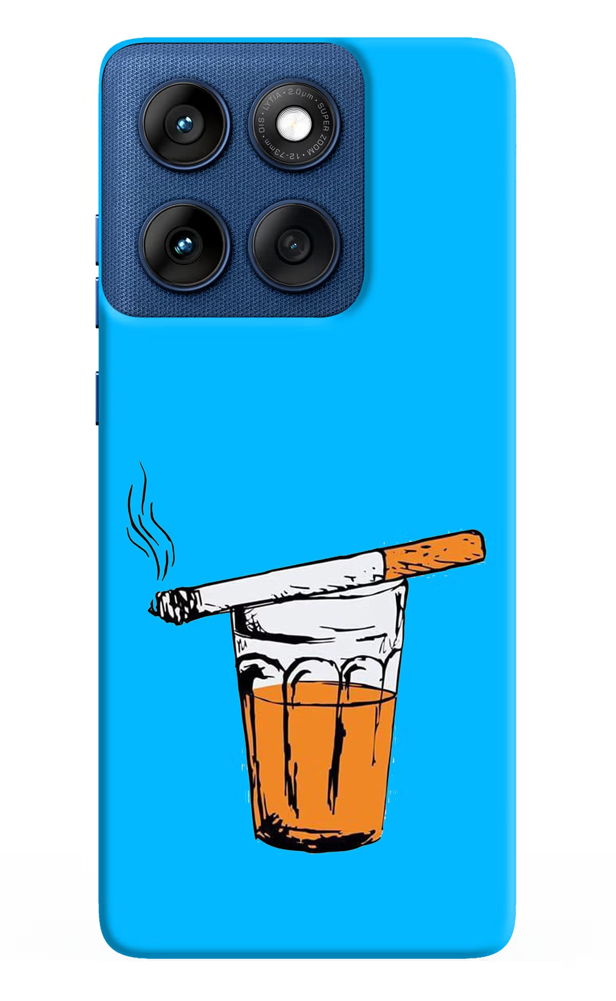 Chai Sutta Moto Edge 60 Hard Case Back Cover by Casekaro