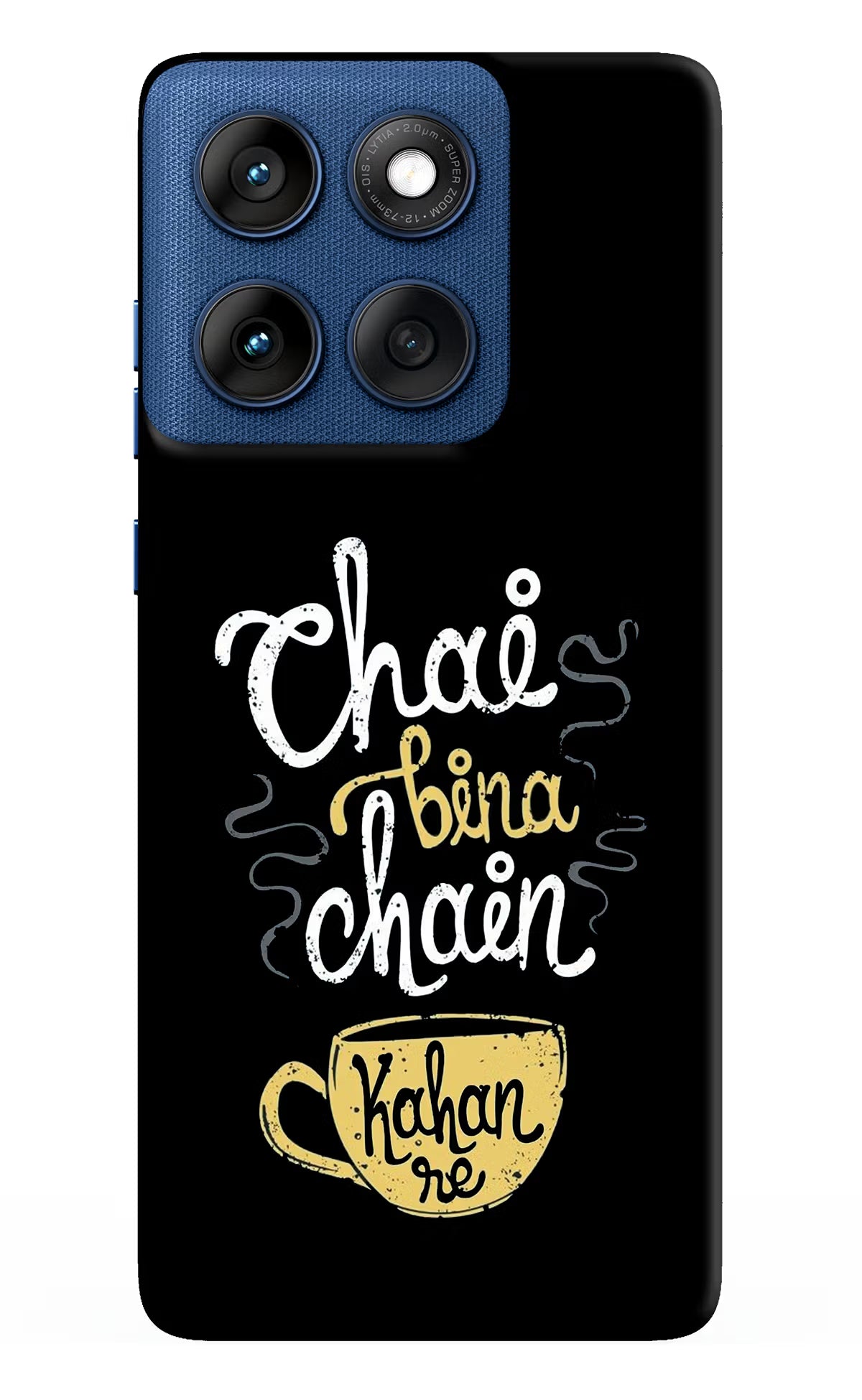 Chai Bina Chain Kaha Re Moto Edge 60 Hard Case Back Cover by Casekaro