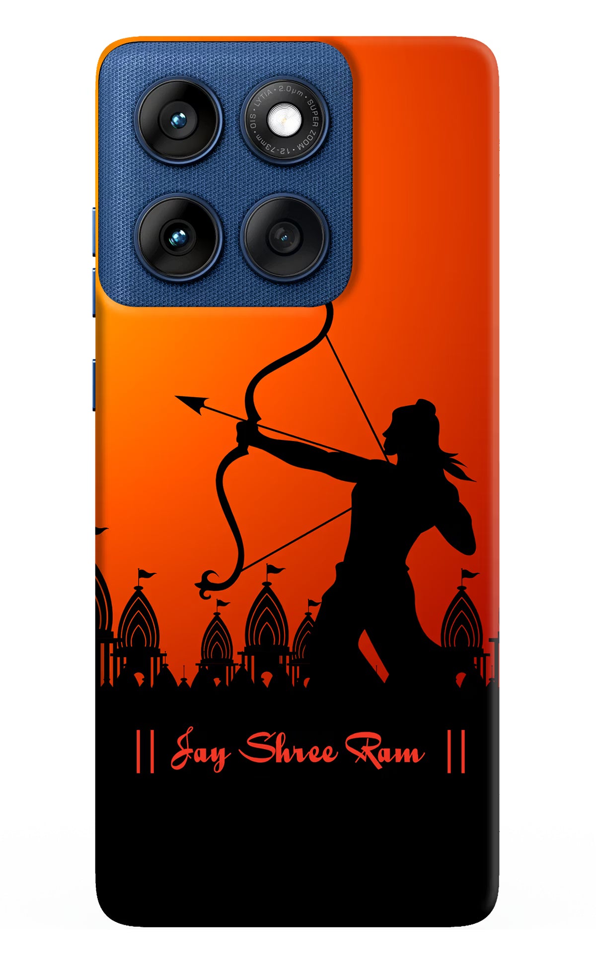 Lord Ram - 4 Moto Edge 60 Hard Case Back Cover by Casekaro