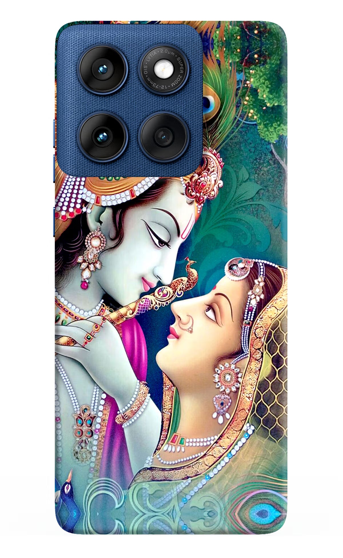 Lord Radha Krishna Moto Edge 60 Hard Case Back Cover by Casekaro