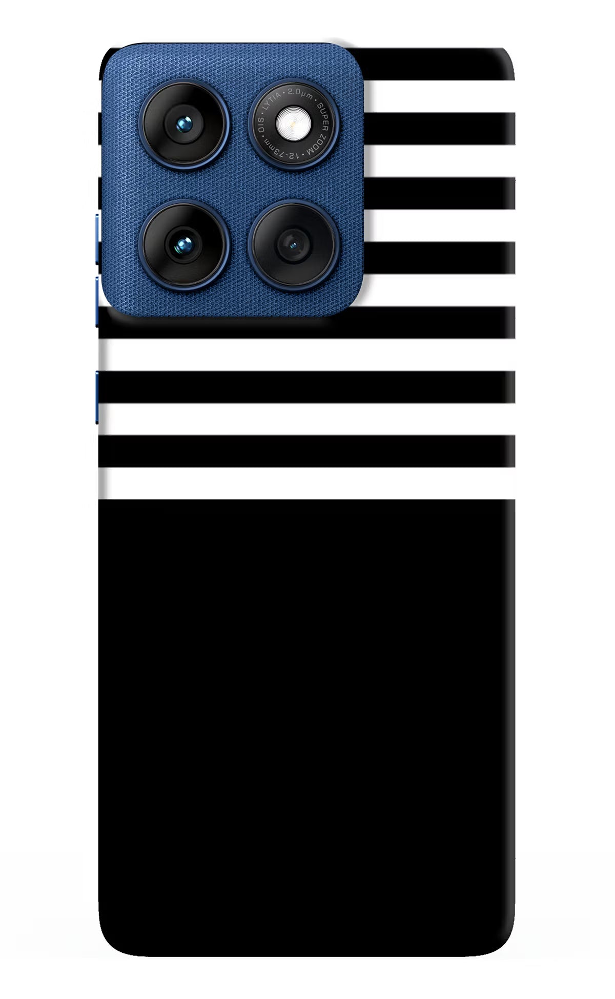Black and White Print Moto Edge 60 Hard Case Back Cover by Casekaro