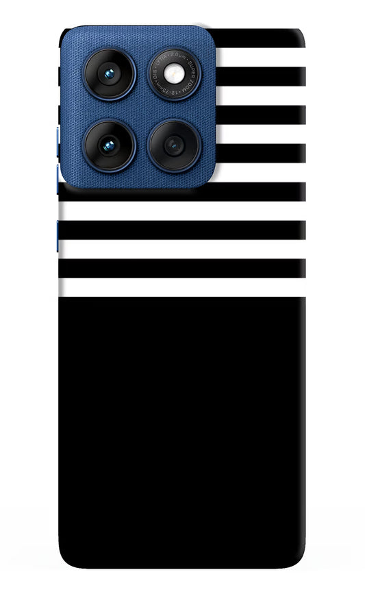 Black and White Print Moto Edge 60 Hard Case Back Cover by Casekaro