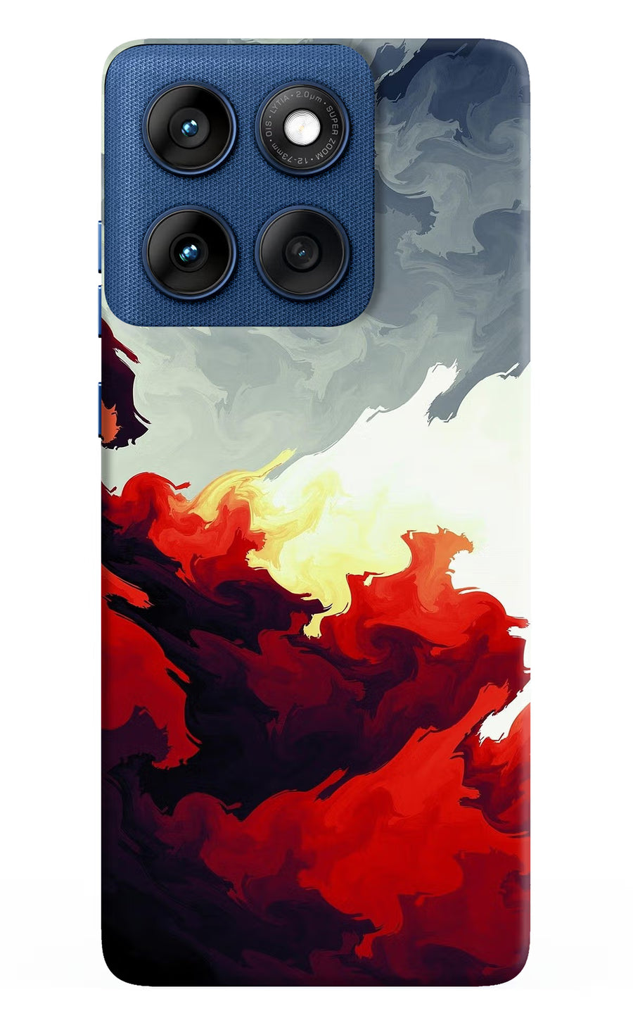 Fire Cloud Moto Edge 60 Back Cover, Hard case