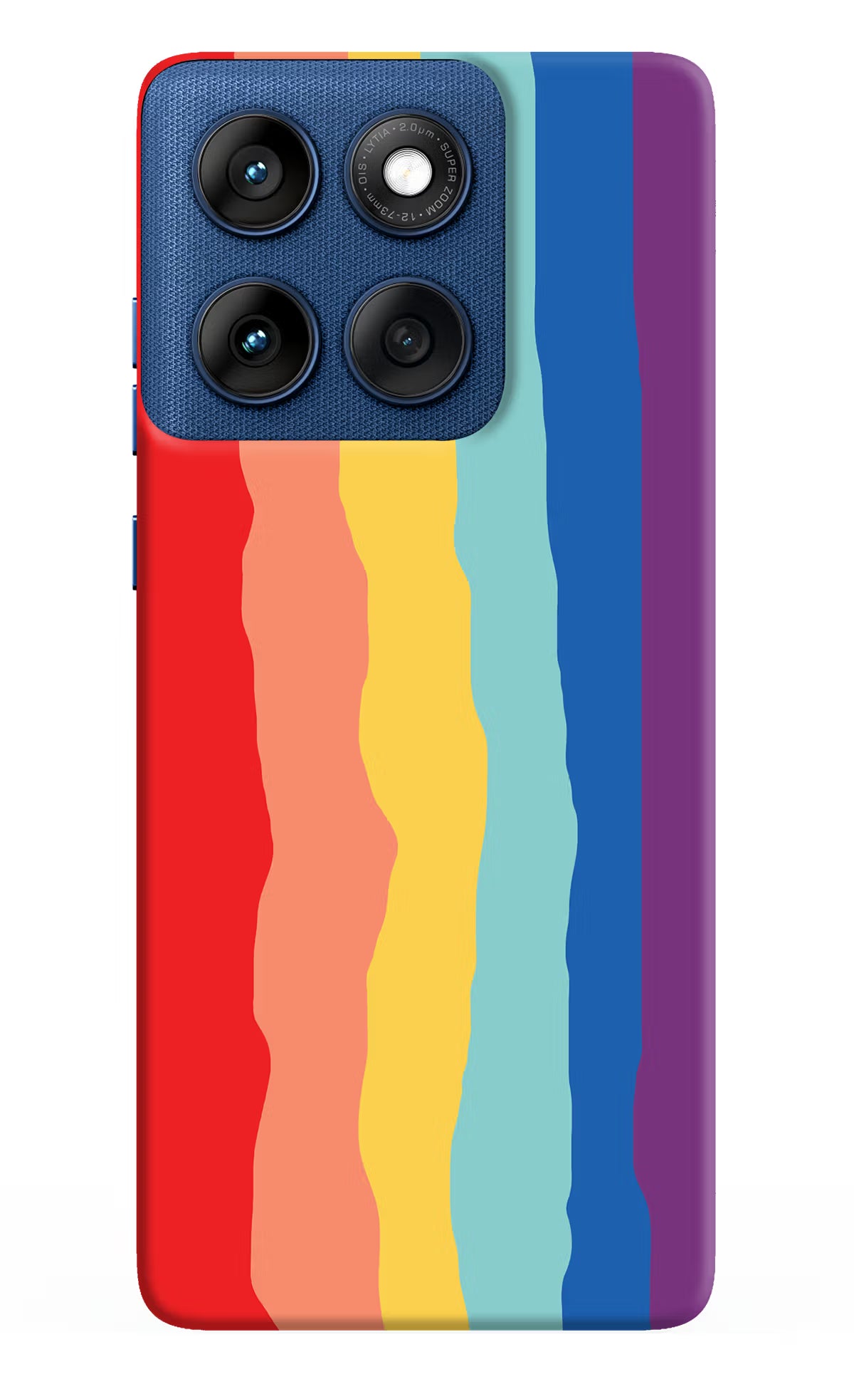 Rainbow Moto Edge 60 Hard Case Back Cover by Casekaro