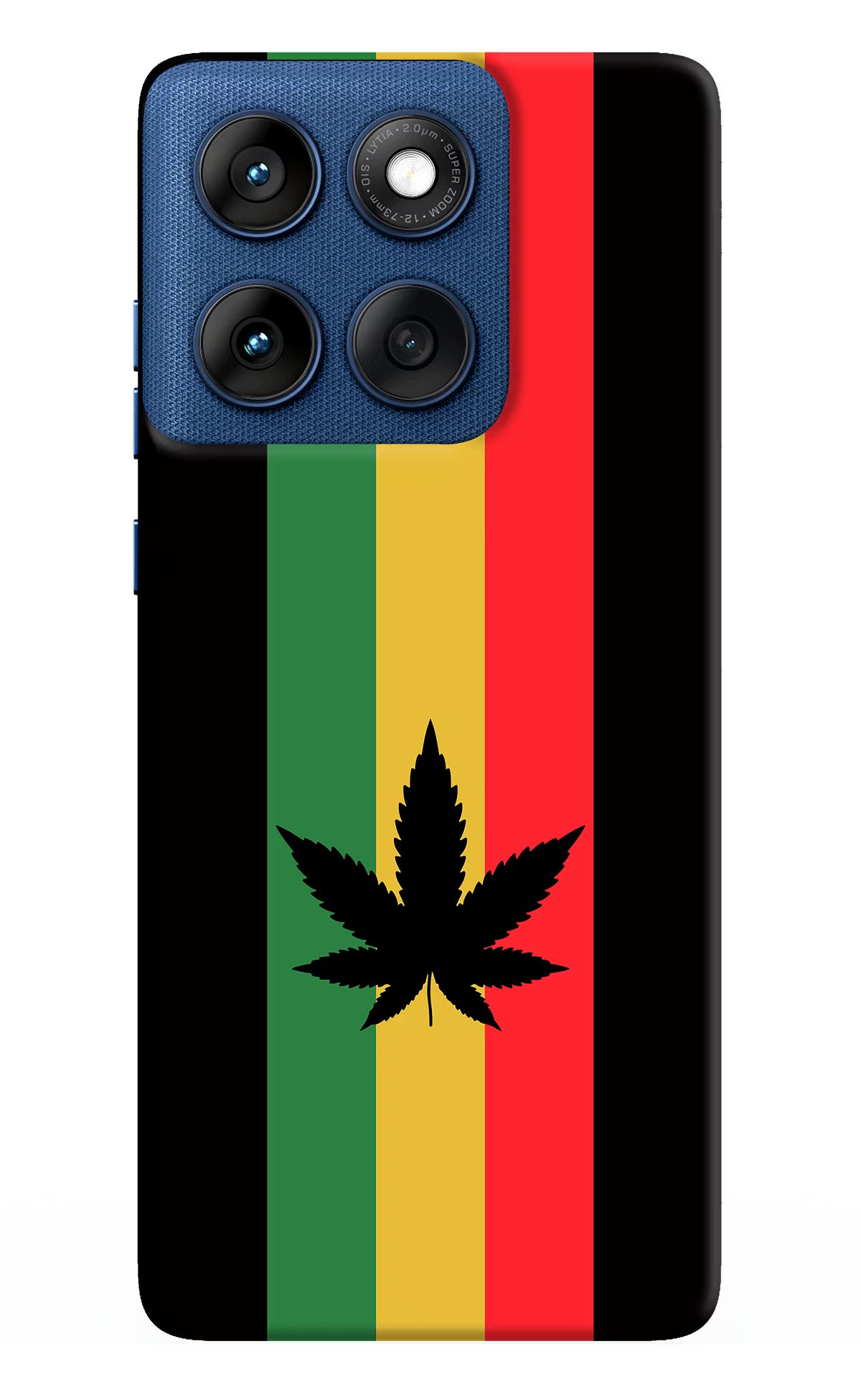 Weed Flag Moto Edge 60 Hard Case Back Cover by Casekaro