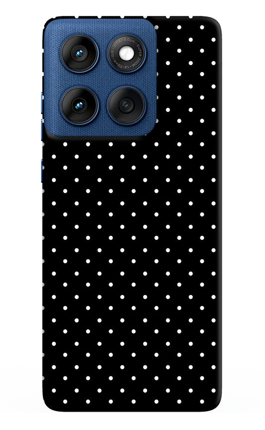 White Dots Moto Edge 60 Hard Case Back Cover by Casekaro