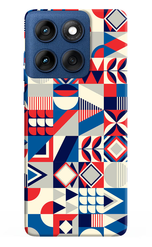 Colorful Pattern Moto Edge 60 Hard Case Back Cover by Casekaro