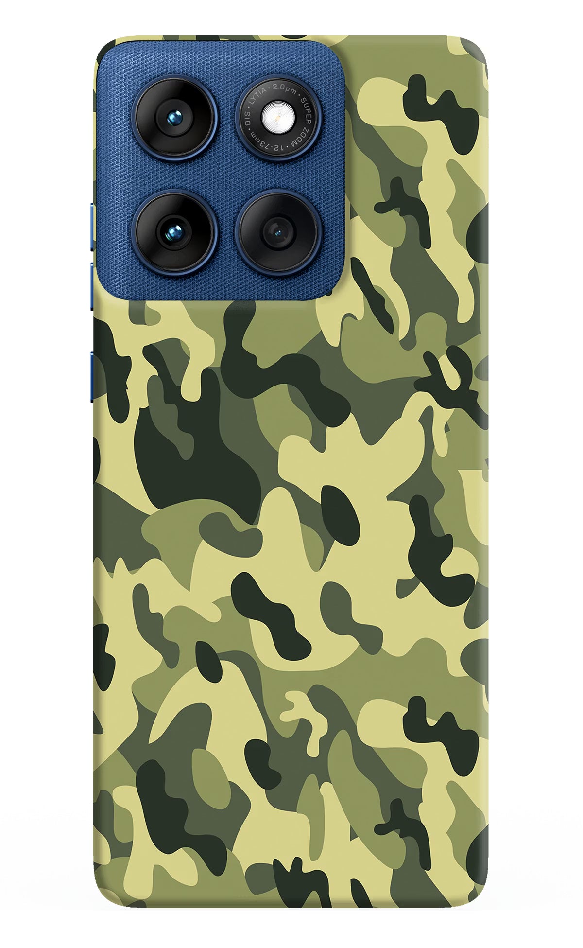 Camouflage Moto Edge 60 Hard Case Back Cover by Casekaro