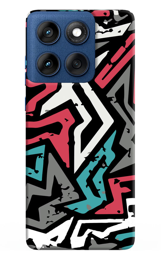 Geometric Graffiti Moto Edge 60 Hard Case Back Cover by Casekaro