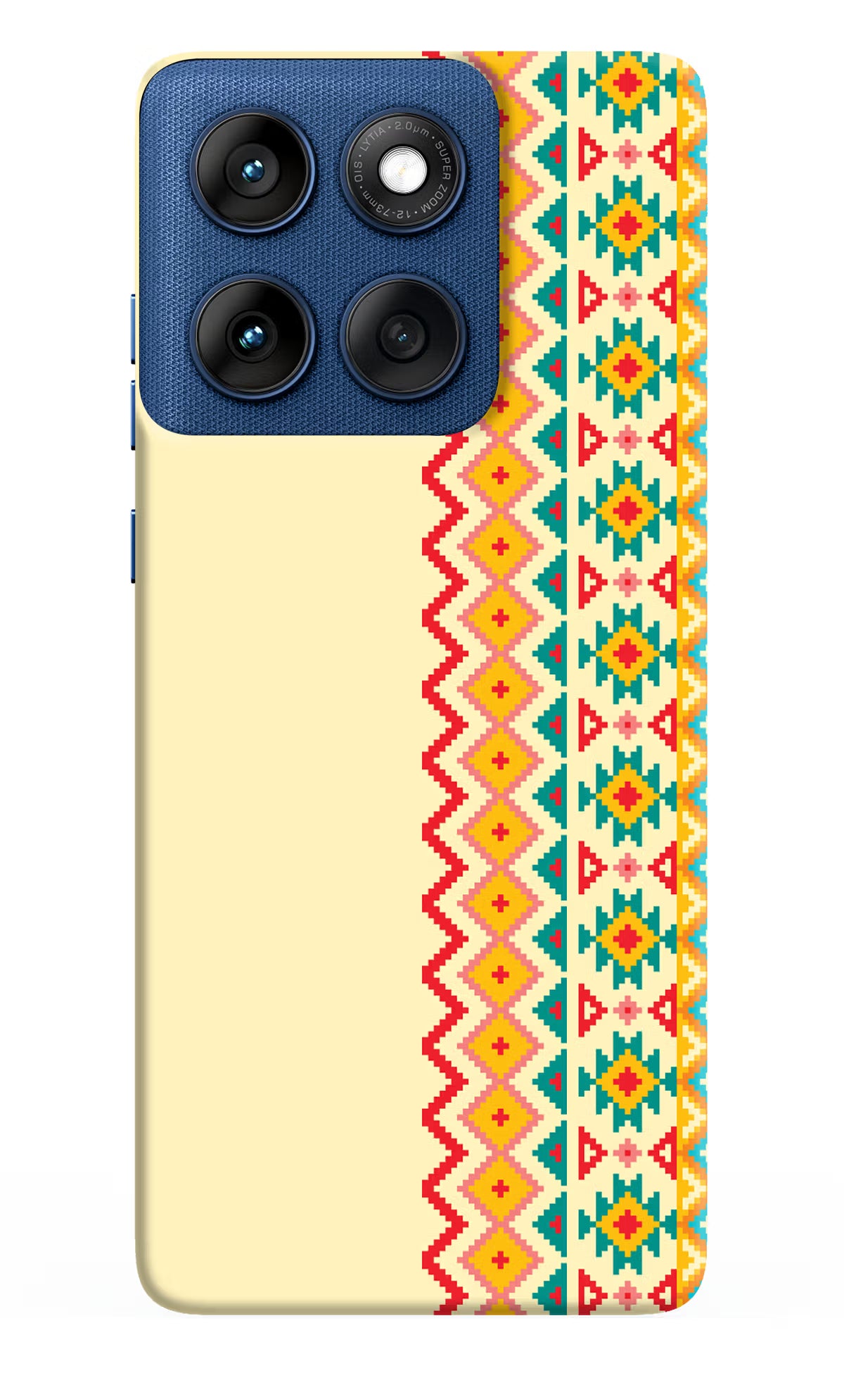 Ethnic Seamless Moto Edge 60 Hard Case Back Cover by Casekaro