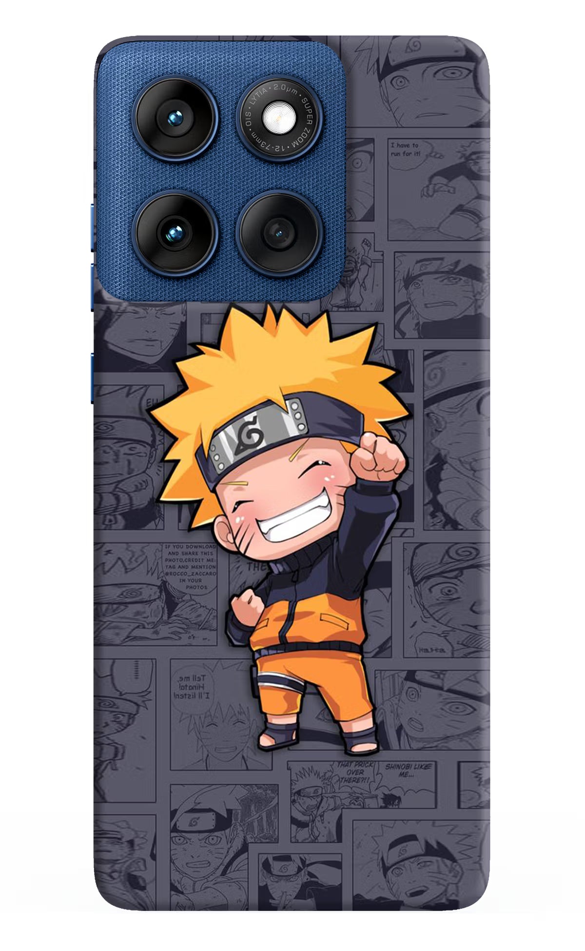 Chota Naruto Moto Edge 60 Hard Case Back Cover by Casekaro