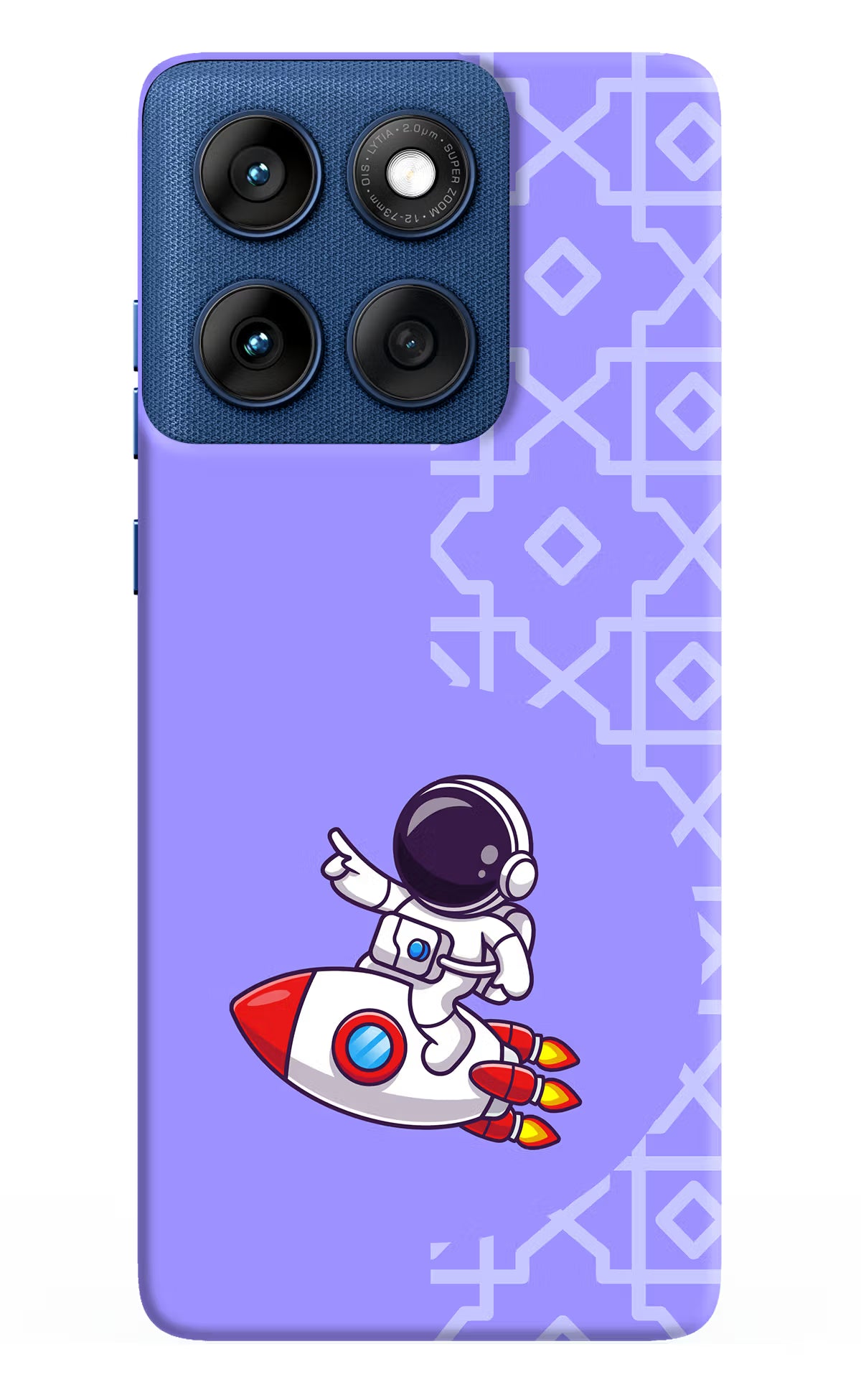 Cute Astronaut Moto Edge 60 Hard Case Back Cover by Casekaro