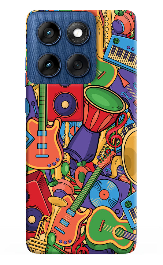 Music Instrument Doodle Moto Edge 60 Hard Case Back Cover by Casekaro