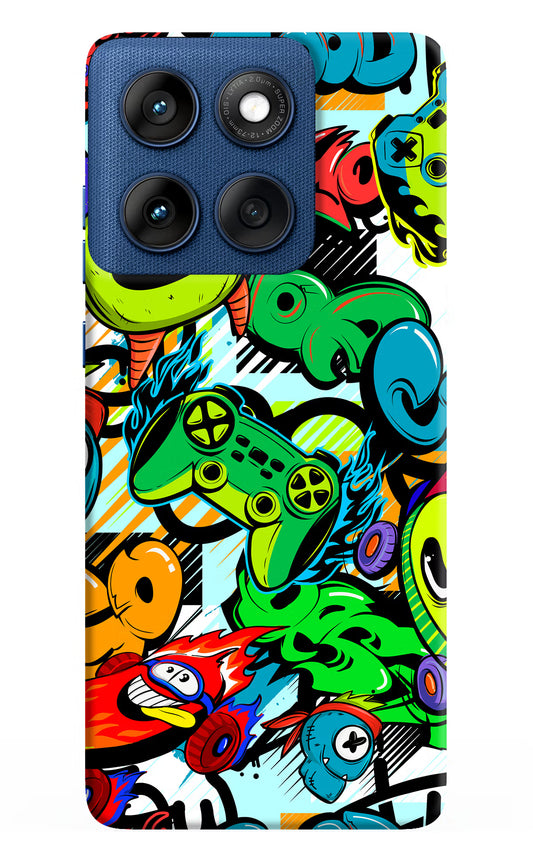 Game Doodle Moto Edge 60 Hard Case Back Cover by Casekaro