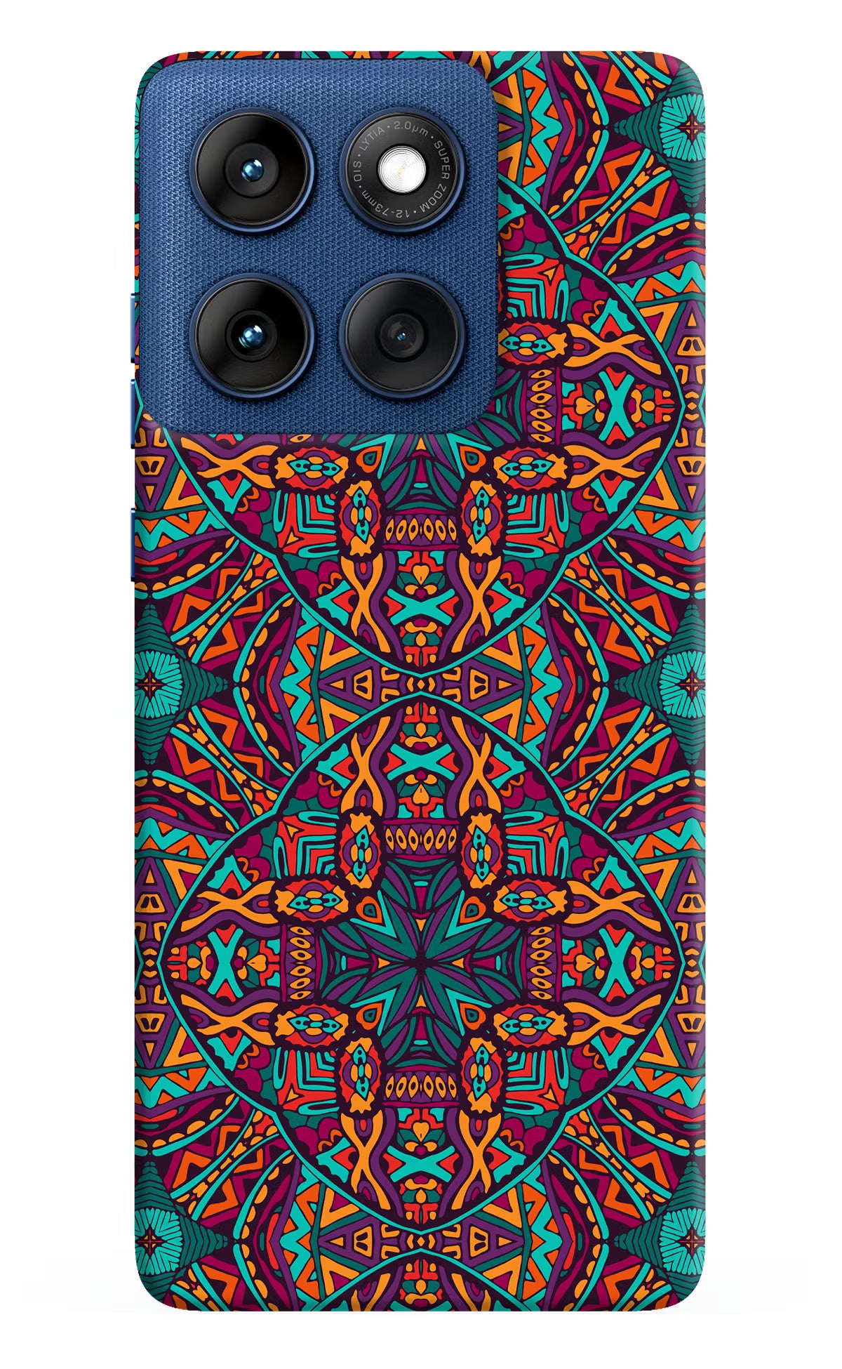 Colour Mandala Moto Edge 60 Hard Case Back Cover by Casekaro
