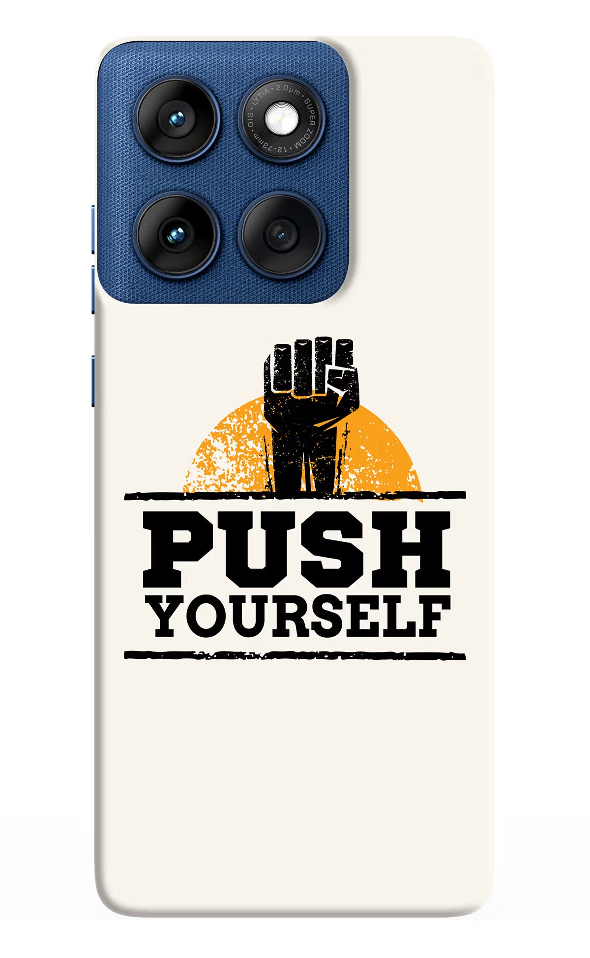 Push Yourself Moto Edge 60 Hard Case Back Cover by Casekaro