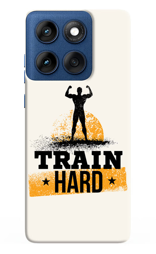 Train Hard Moto Edge 60 Hard Case Back Cover by Casekaro
