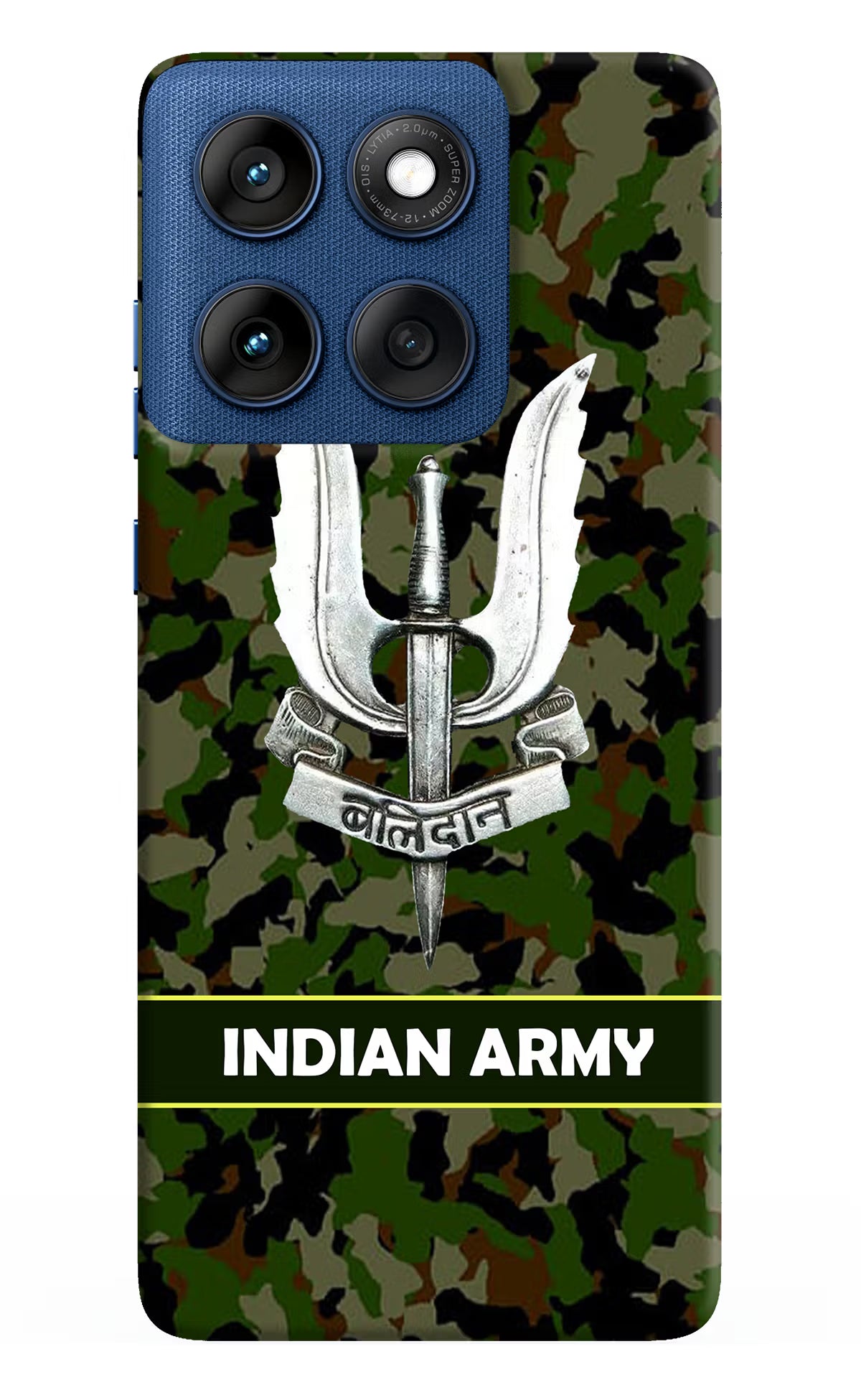 Balidan Indian Logo Moto Edge 60 Hard Case Back Cover by Casekaro