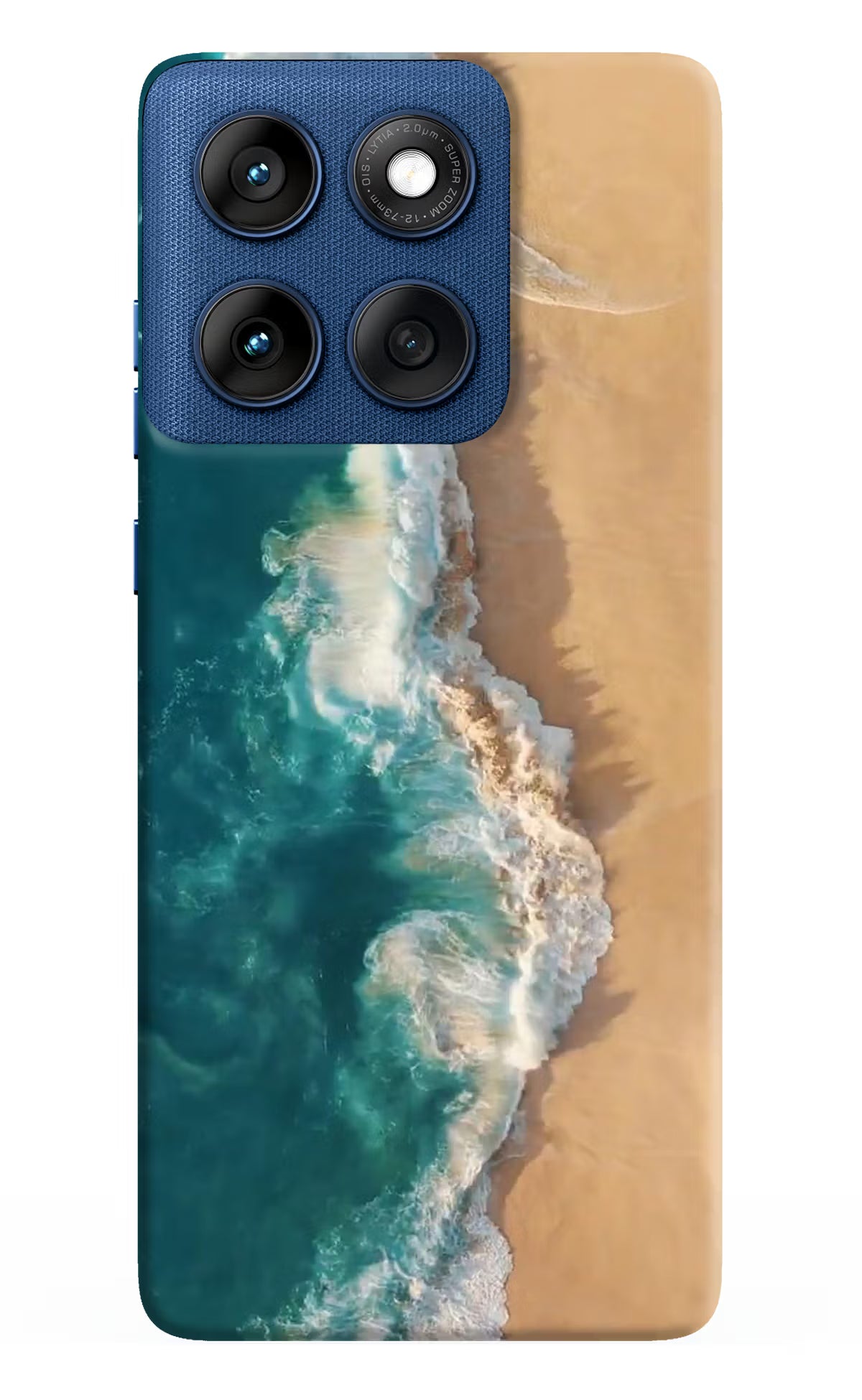 Ocean Beach Moto Edge 60 Hard Case Back Cover by Casekaro