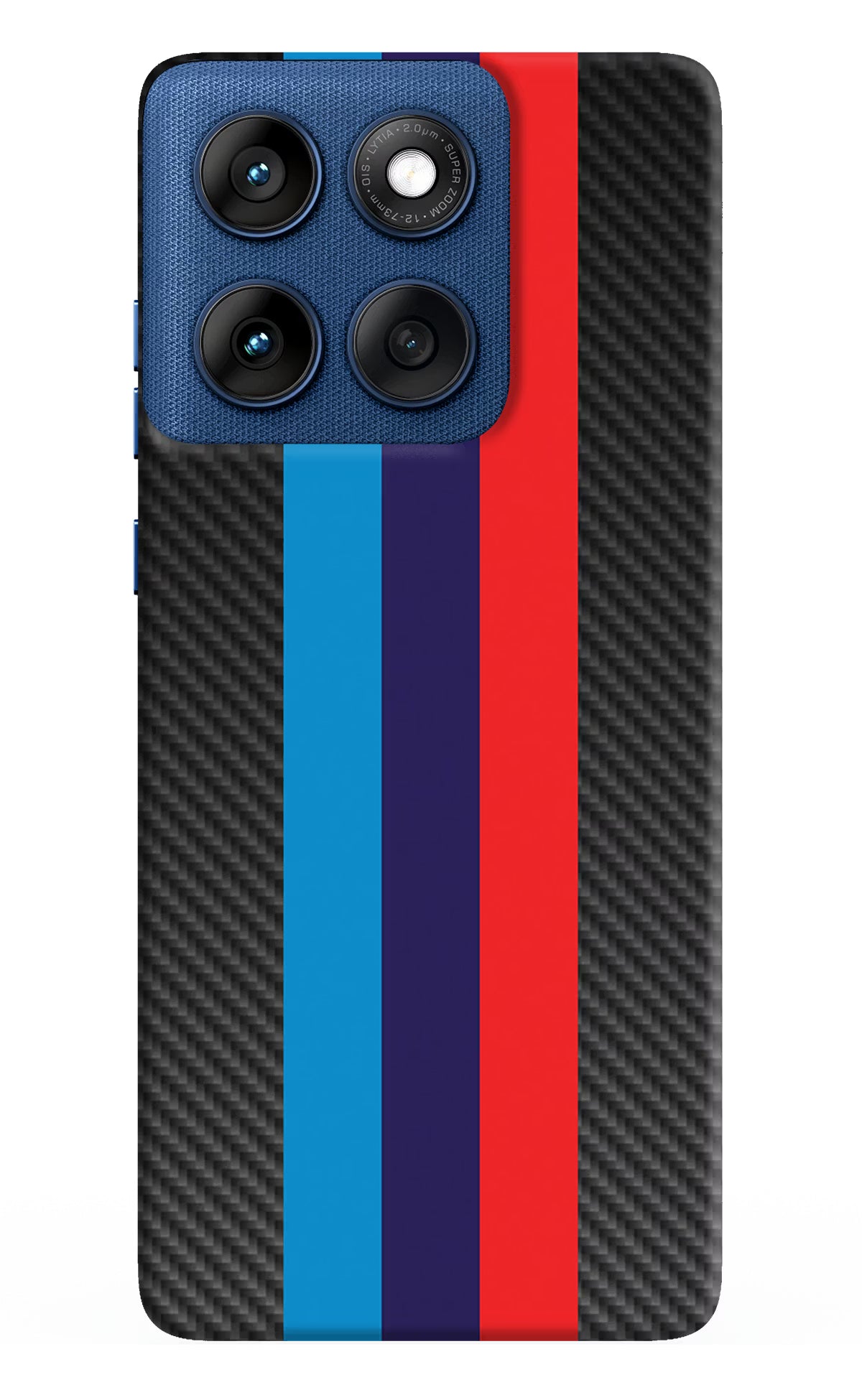 BMW Stripes Pattern Moto Edge 60 Hard Case Back Cover by Casekaro