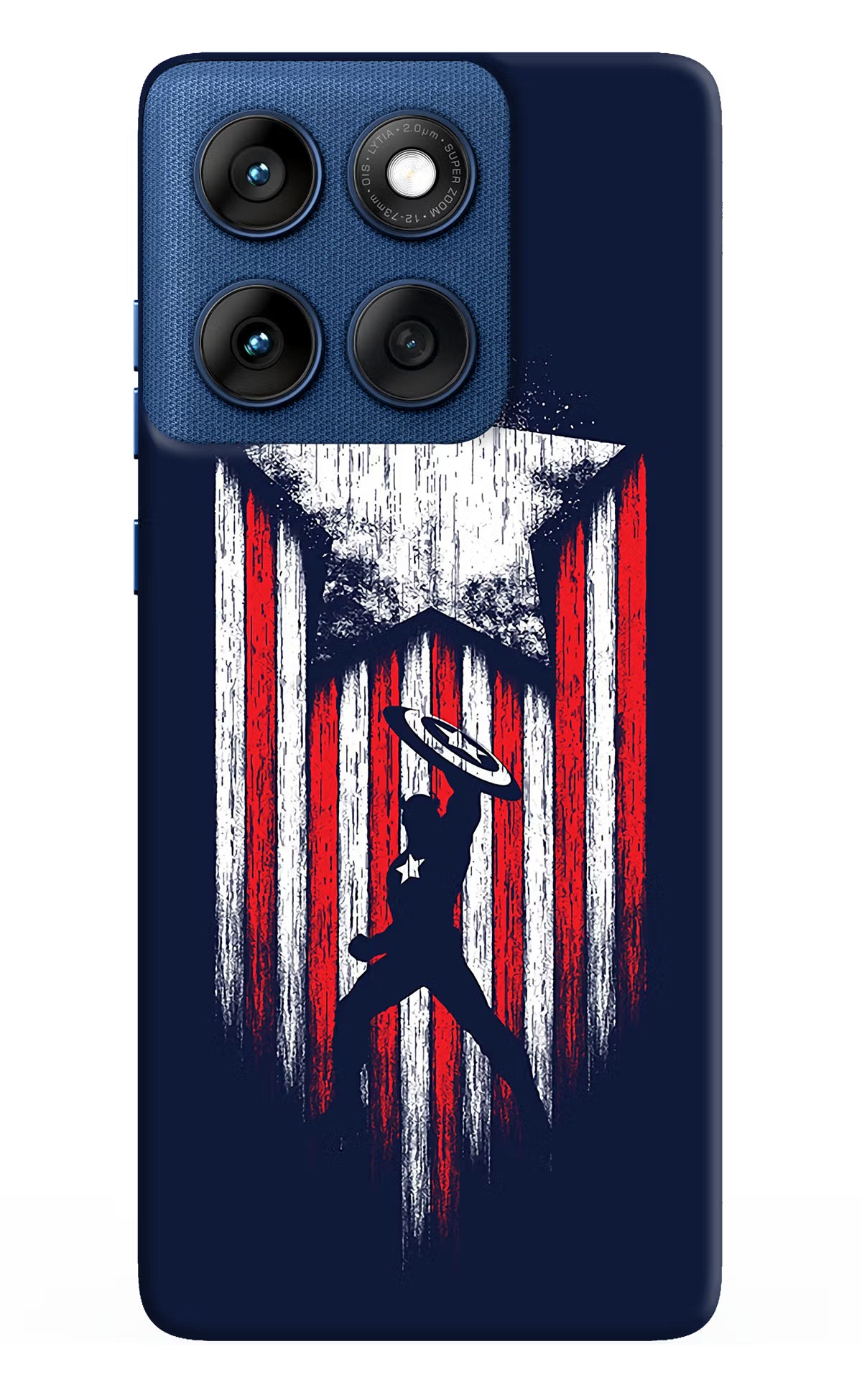 Captain America Marvel Art Moto Edge 60 Hard Case Back Cover by Casekaro