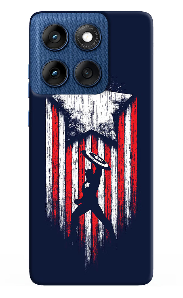 Captain America Marvel Art Moto Edge 60 Hard Case Back Cover by Casekaro